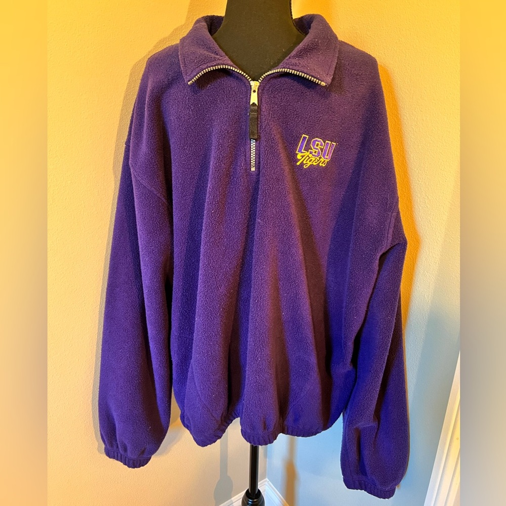 Antigua Quarter Zip LSU Jacket
